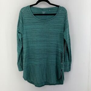 Toad&Co Womens Large Gorpcore Hiking Outdoor Organic Cotton Tunic Top Pockets